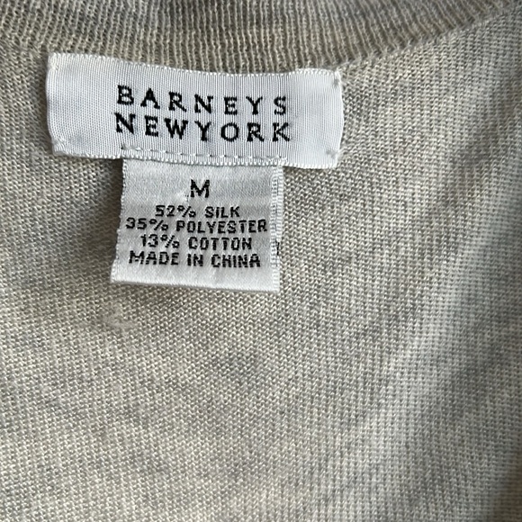 Barneys New York Cardigan with buttons - Gray Color - Picture 3 of 4